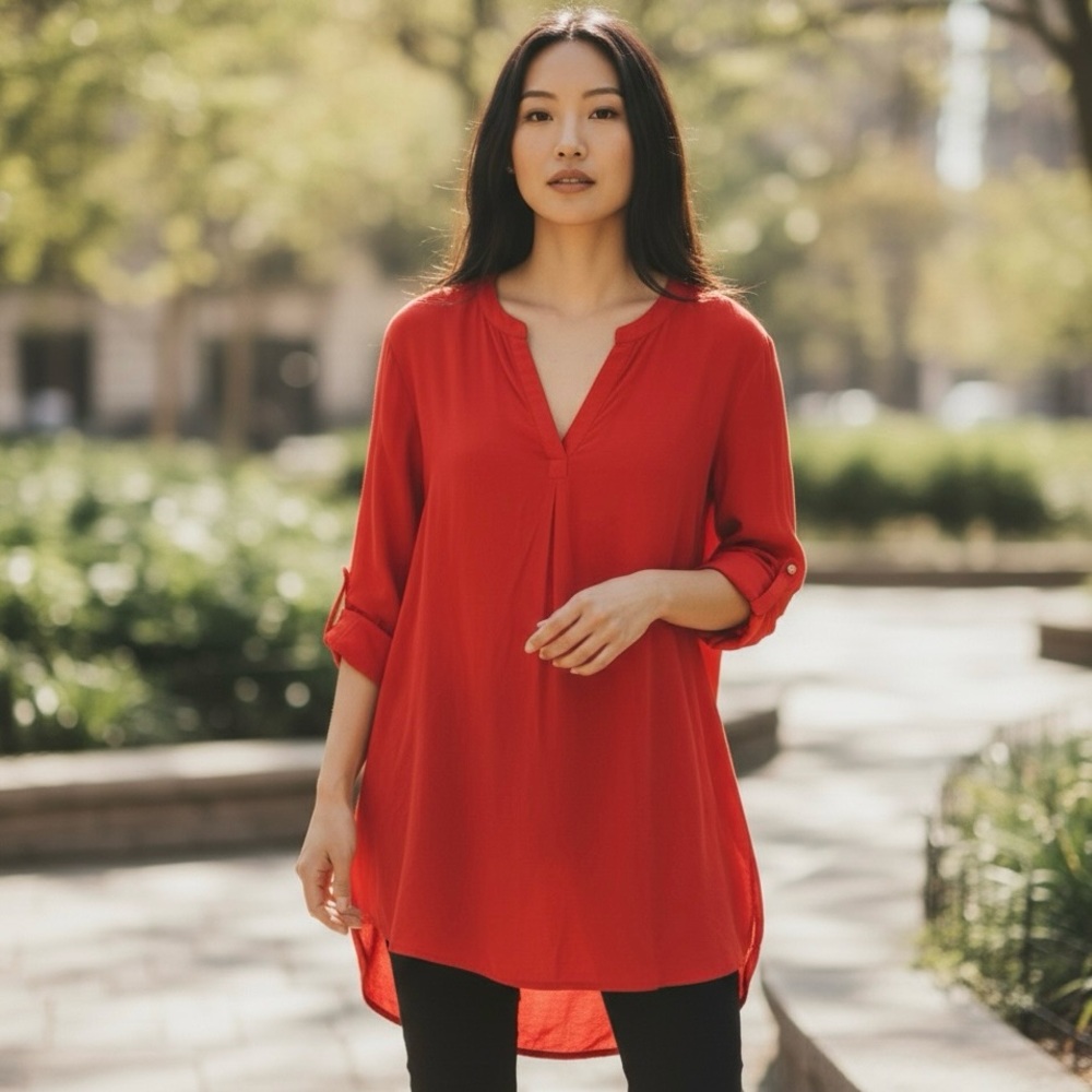 LOFT Red Women's Tunic